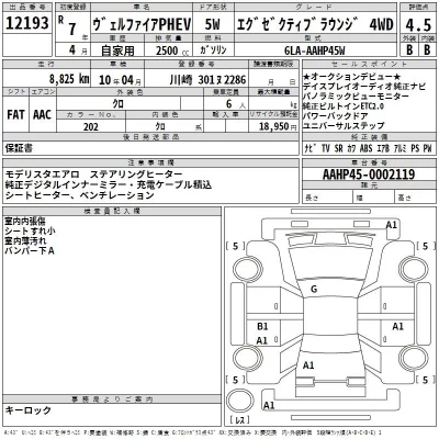 Toyota VELLFIRE  с аукциона в Японии