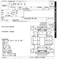 Toyota AQUA лот № 70017 оценка RA  с аукциона в Японии 10