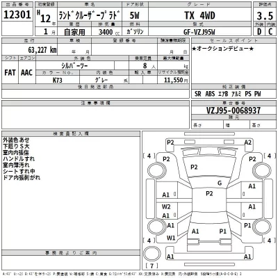 Toyota LAND CRUISER PRADO  с аукциона в Японии