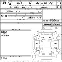 BMW X1 лот № 5088 оценка 3.5  с аукциона в Японии 2