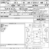 Mazda CX-3 лот № 12401 оценка 4  с аукциона в Японии 2