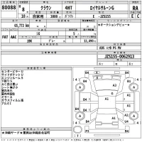 Toyota CROWN лот № 80088 оценка RA  с аукциона в Японии 2