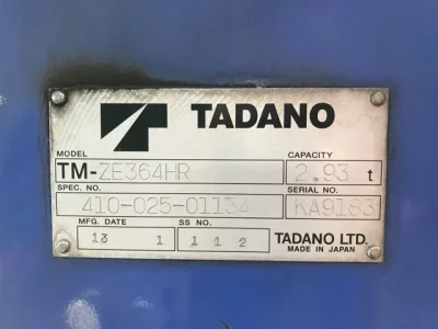 TADANO CRANE