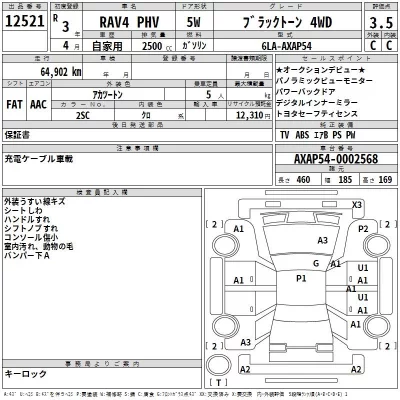 Toyota RAV4  с аукциона в Японии
