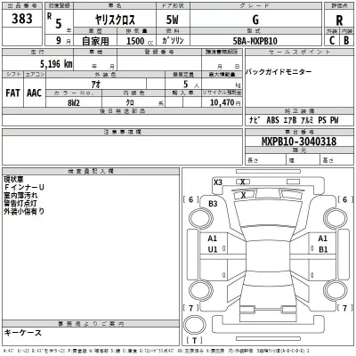 Toyota YARIS CROSS  с аукциона в Японии