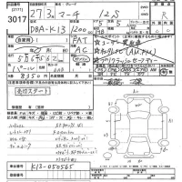 Nissan MARCH лот № 3017 оценка R  с аукциона в Японии 10