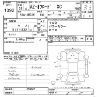 Mazda AZ-OFFROAD лот № 1092 оценка 3.5  с аукциона в Японии 9