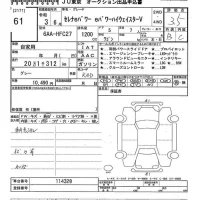 Nissan SERENA лот № 61 оценка 3.5  с аукциона в Японии 10