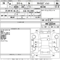 Honda STREAM лот № 36 оценка RA  с аукциона в Японии 2