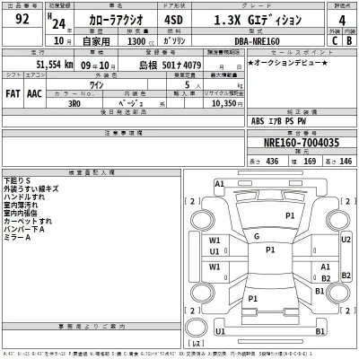 Toyota COROLLA AXIO  с аукциона в Японии