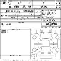 Nissan SAKURA лот № 3040 оценка 4.5  с аукциона в Японии 2