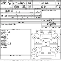 Subaru IMPREZA лот № 4225 оценка R  с аукциона в Японии 2