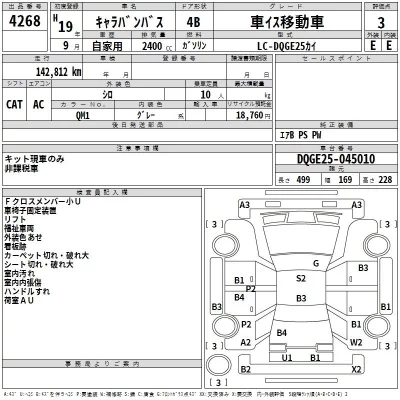 Nissan CARAVAN BUS  с аукциона в Японии