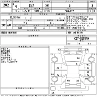 Nissan SERENA лот № 282 оценка 3  с аукциона в Японии 2