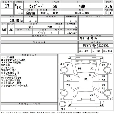 Isuzu WIZARD  с аукциона в Японии