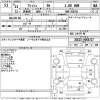Toyota WISH лот № 51 оценка RA  с аукциона в Японии 2