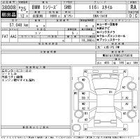 BMW 1-Series лот № 38008 оценка RA  с аукциона в Японии 11