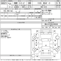 BMW 1-Series лот № 38021 оценка 3.5  с аукциона в Японии 11