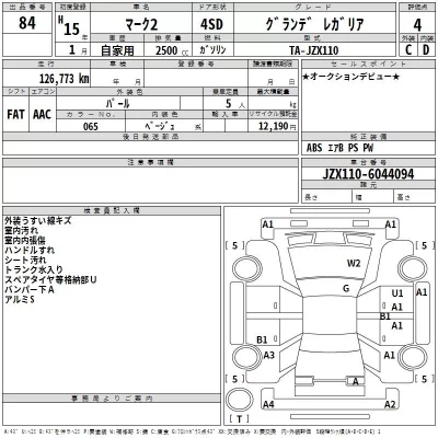 Toyota MARK II  с аукциона в Японии