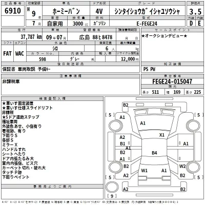 Nissan HOMY VAN  с аукциона в Японии