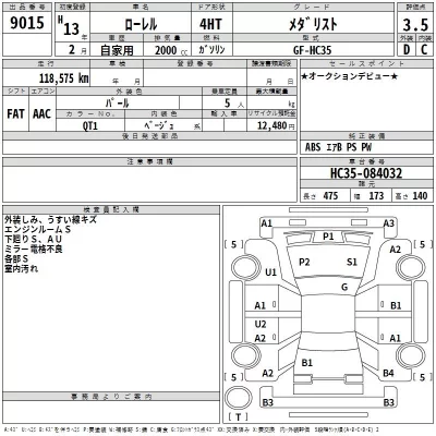 Nissan LAUREL  с аукциона в Японии