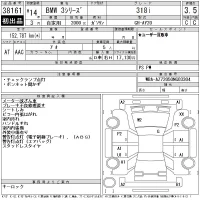 BMW 3-Series лот № 38161 оценка 3.5  с аукциона в Японии 10