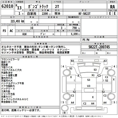 Mazda BONGO  с аукциона в Японии