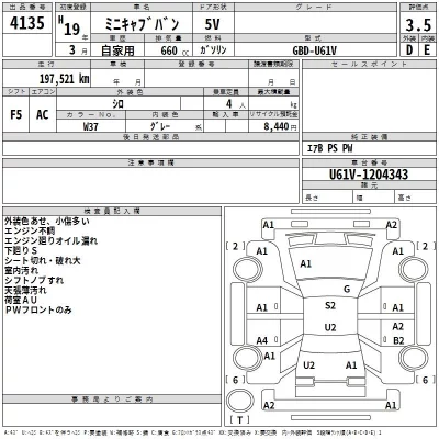 Mitsubishi MINICAB VAN  с аукциона в Японии