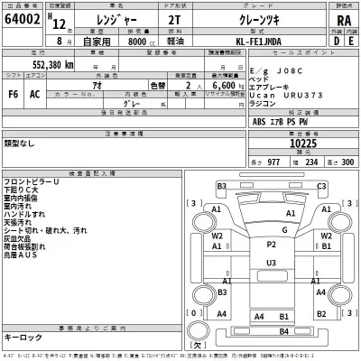 Hino RANGER  с аукциона в Японии