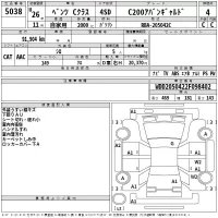 Mercedes-Benz C CLASS лот № 5038 оценка 4  с аукциона в Японии 2