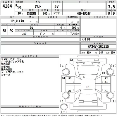 Suzuki ALTO VAN  с аукциона в Японии