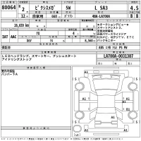 Toyota PIXIS MEGA лот № 80064 оценка 4.5  с аукциона в Японии 2