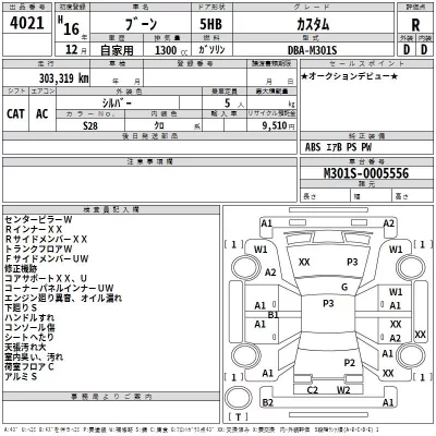 Daihatsu Boon  с аукциона в Японии