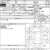 Lexus RX лот № 30445 оценка 3.5  с аукциона в Японии 11