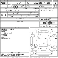 Daihatsu MOVE лот № 77022 оценка 3  с аукциона в Японии 2