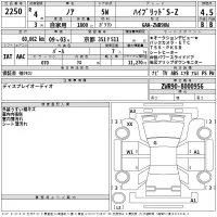 Toyota NOAH лот № 2250 оценка 4.5  с аукциона в Японии 2