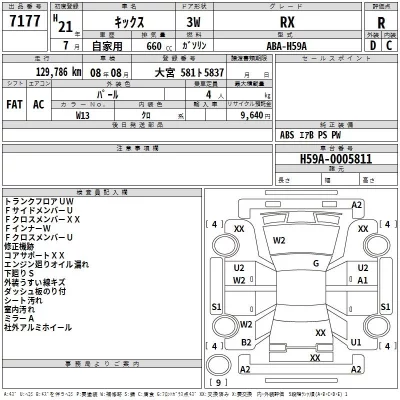 Nissan KIX  с аукциона в Японии
