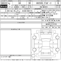 Lexus UX лот № 36033 оценка 6  с аукциона в Японии 11
