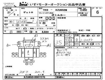 Hino DUTRO  с аукциона в Японии