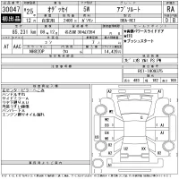 Honda ODYSSEY лот № 30047 оценка RA  с аукциона в Японии 11