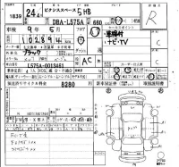 Toyota PIXIS SPACE лот № 1839 оценка R  с аукциона в Японии 4