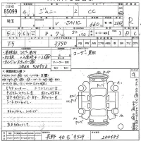 Suzuki JIMNY лот № 85099 оценка R  с аукциона в Японии 10