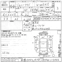 Suzuki JIMNY WIDE лот № 85111 оценка 3  с аукциона в Японии 10