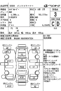 Toyota LAND CRUISER лот № 30030 оценка 3  с аукциона в Японии 6