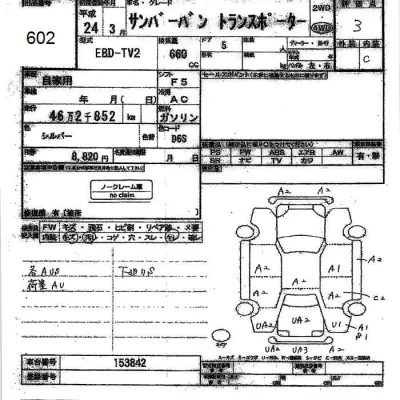Subaru SAMBAR  с аукциона в Японии