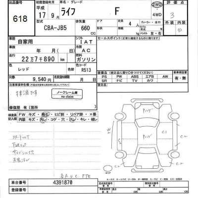 Honda LIFE  с аукциона в Японии