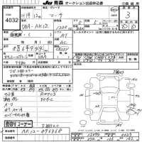Nissan MARCH лот № 4032 оценка 3  с аукциона в Японии 6