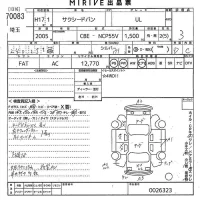 Toyota SUCCEED лот № 70083 оценка 3  с аукциона в Японии 10