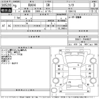 Toyota RAV4 лот № 30520 оценка 3  с аукциона в Японии 11
