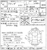 Mazda ATENZA WAGON лот № 4010 оценка 3  с аукциона в Японии 8